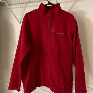 Selling pre-owned Columbia jacket. Red. Size Large